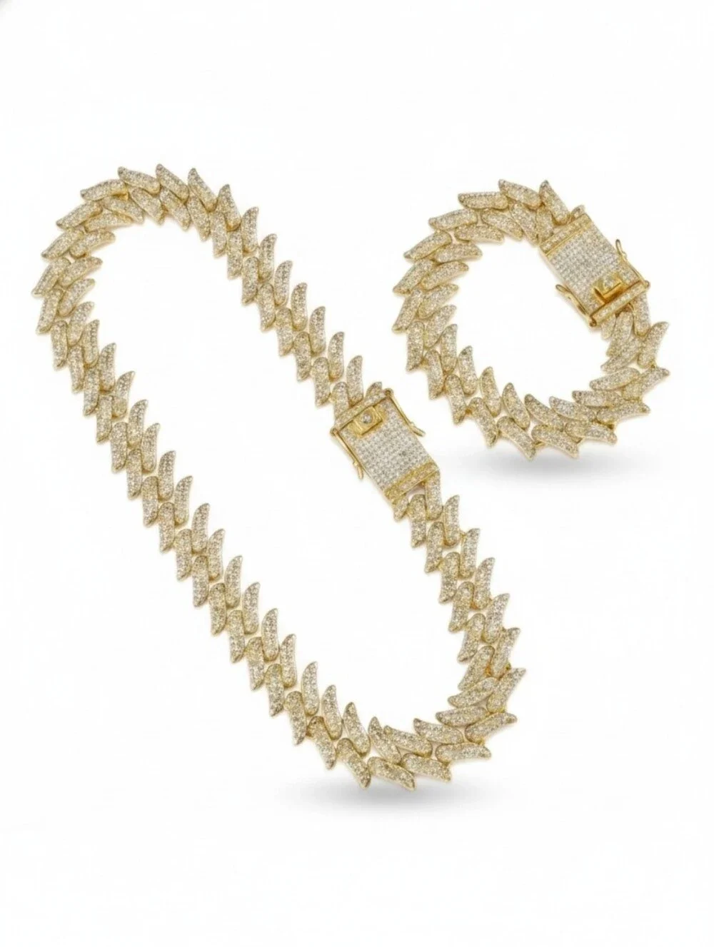 Thorn Cuban Chain And Bracelet